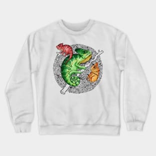 Chameleon Doodle Crewneck Sweatshirt